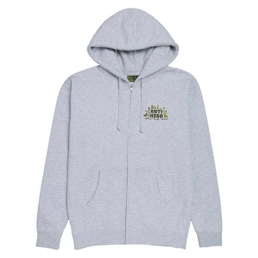 ANTI HIERO ZIP UP HOODIE