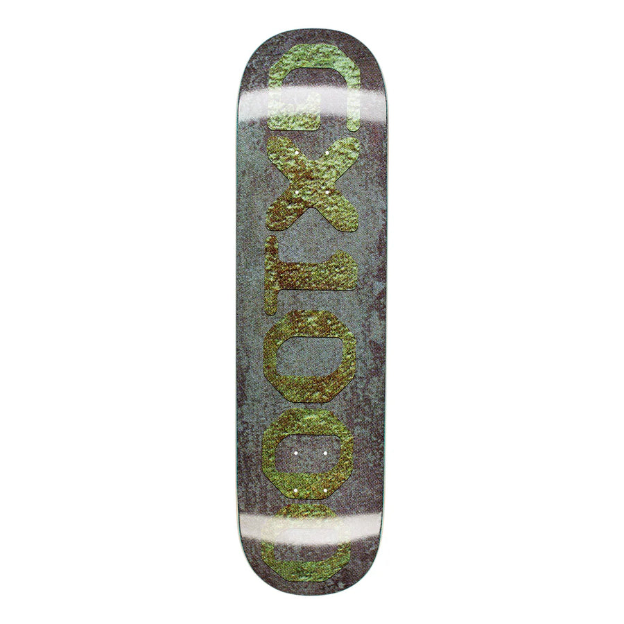 OG LOGO PATINA-BLUISH W/ GREEN FONT DECK