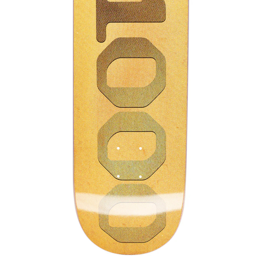 OG LOGO PATINA-GOLDISH W/GREEN FONT DECK