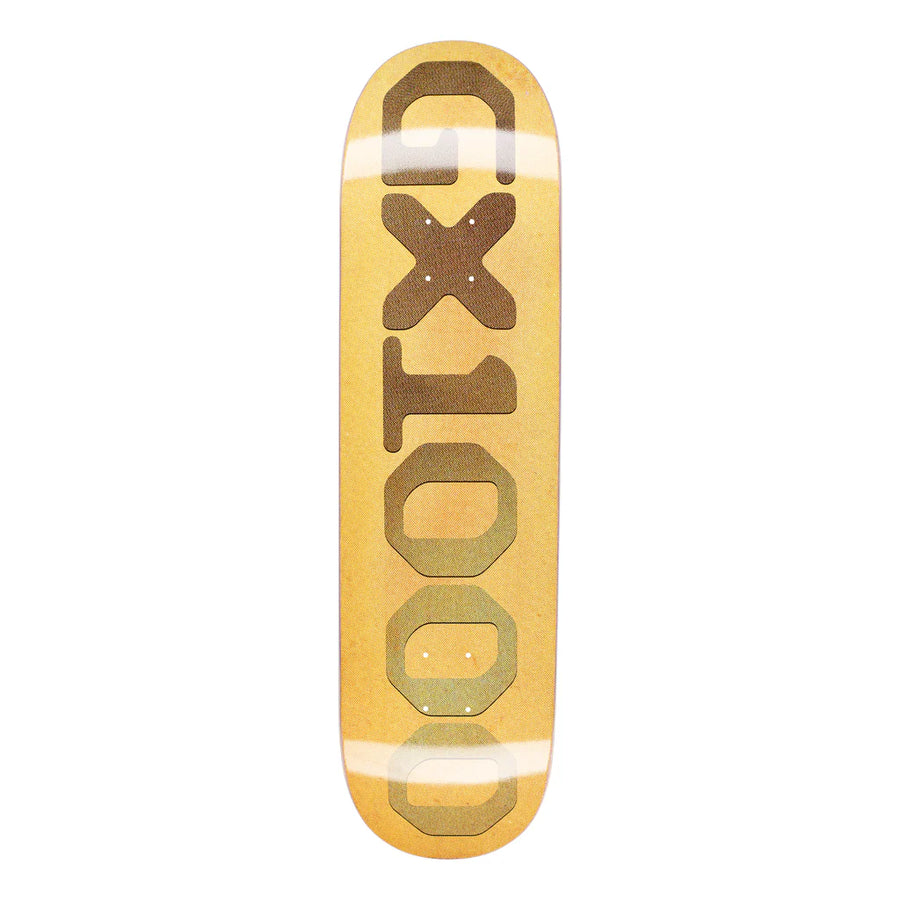 OG LOGO PATINA-GOLDISH W/GREEN FONT DECK