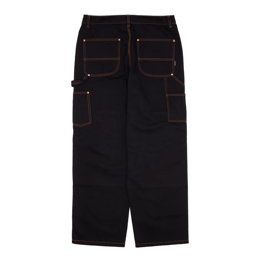 CARPENTER PANT (BLACK W/GOLD STITCHING)