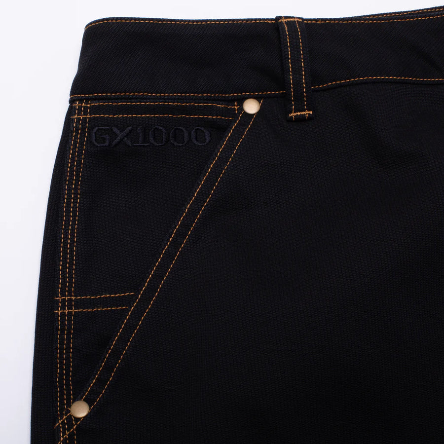 CARPENTER PANT (BLACK W/GOLD STITCHING)