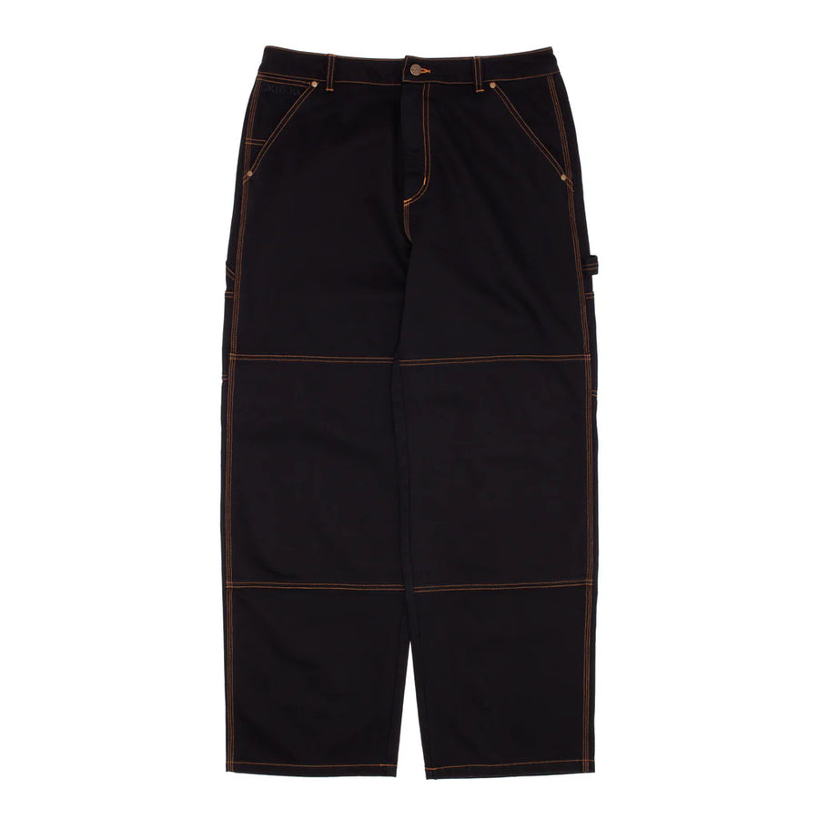 CARPENTER PANT (BLACK W/GOLD STITCHING)
