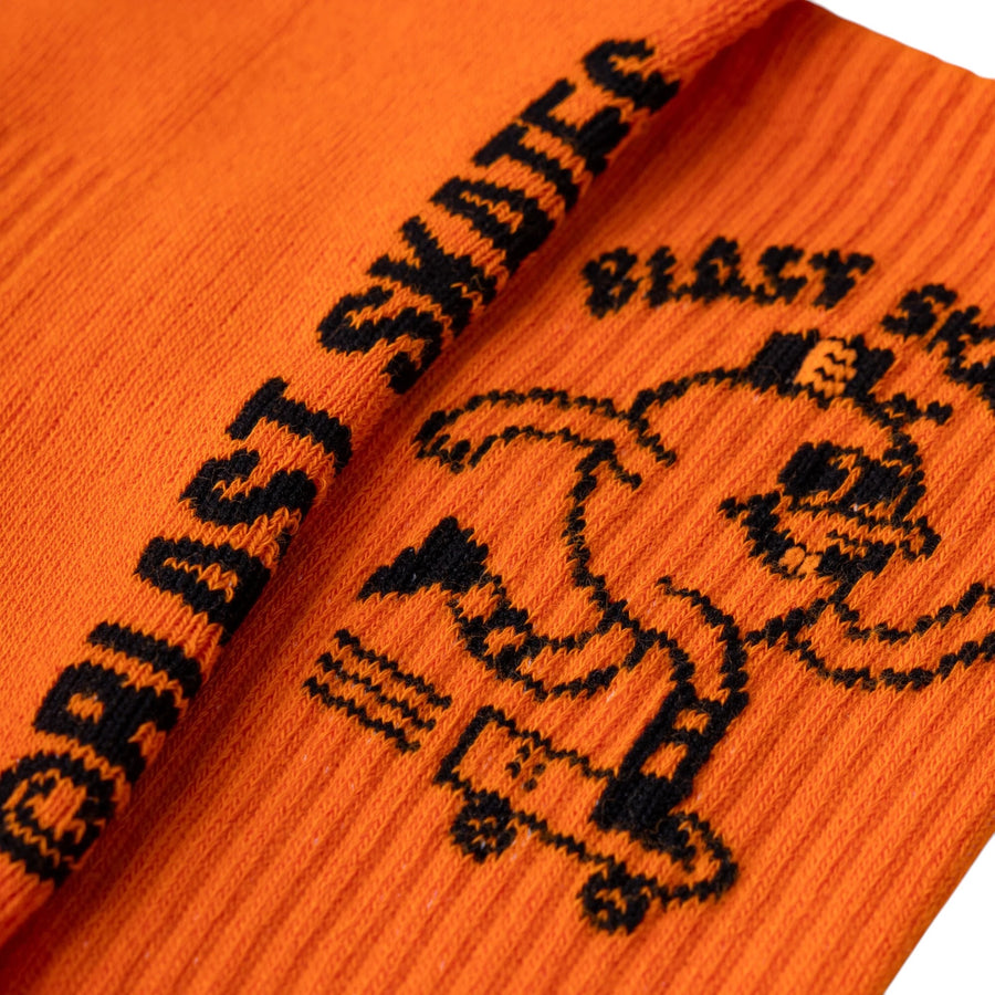 BLAST ORANGE CREW SOCKS